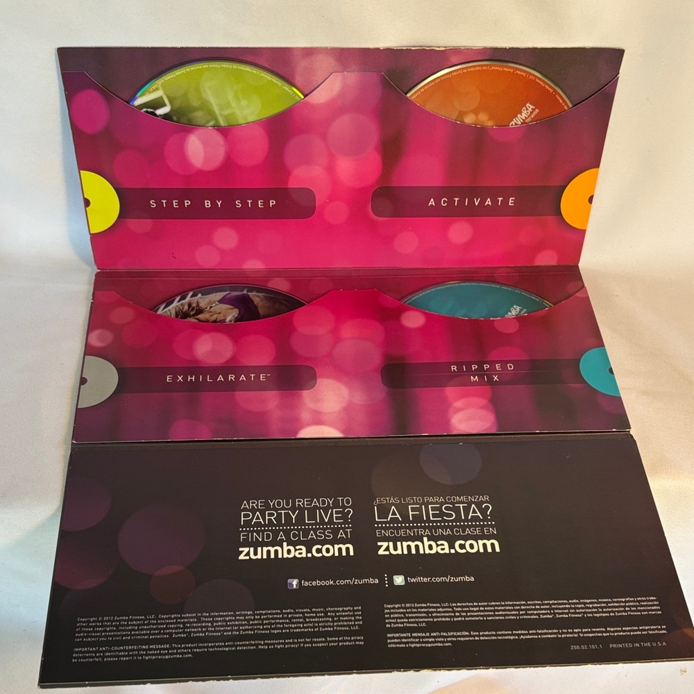 ZUMBA FITNESS EXHILARATE BODY SHAPING SYSTEM DVDs AND STICKS/MARACAS - Picture 7 of 14
